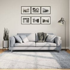 Vidaxl Košata preproga PAMPLONA moderna modra 200x200 cm