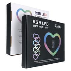 MG Heart Ring krožka LED svetloba 12'' + stativ 2.1 m, črna