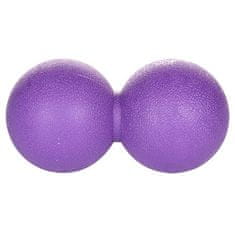 Dvojna masažna žoga Dual Ball vijolična različica 37205