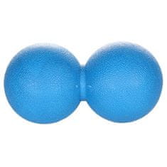 Dvojni masažni pripomoček z žogo modre barve 37206