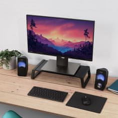 Trust MONTA STEKLENO STOJALO ZA MONITOR BLK