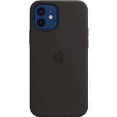 Applov silikonski ovitek z MagSafe, za iPhone 12/12 Pro, črn