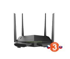 Tenda V12 VDSL2/ADSL WiFi AC Gb Router 1200Mbps, profil 35b, 1x DSL, 1x GWAN, 3x GLAN,1x USB,CZ app