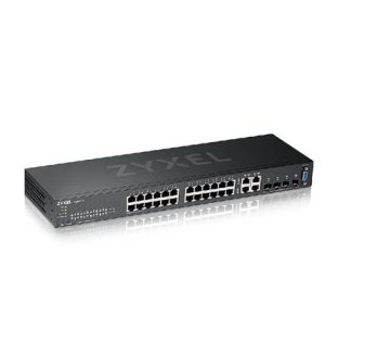 Zyxel GS2220-28, 28-portno upravljano stikalo Layer2+ Gigabit Ethernet, 24x Gigabit metal + 4x Gigabit dual personality (RJ45/