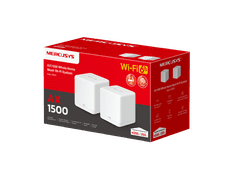 TP-Link WiFi usmerjevalnik Mercusys Halo H60X(2-pack) WiFi 6, AX1500, 3x GLAN2,4/5 GHz