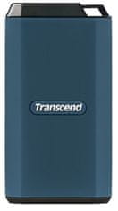 Transcend ESD410C 2TB, USB 20Gb/s, tip C, zunanji trpežni SSD (3D NAND flash), 2000MB/R, 2000MB/W, modra