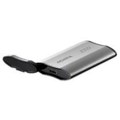 A-Data zunanji SSD 2TB SD810 USB 3.2 USB-C, srebrn