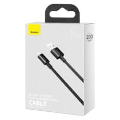 BASEUS podatkovni kabel Superior Series USB/USB-C 66W 2m (11V 6A) črn