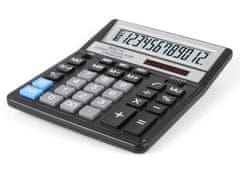 Rebell Namizni kalkulator BDC712BK BX - 12 številk, nagnjen zaslon, črn