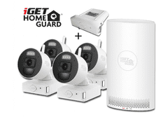 iGET HOMEGUARD HGNVK88004P + BREZPLAČNA nadomestna baterija, Homeguard NVR 8CH + 4x kamera BUNDLE