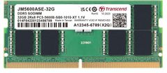 Transcend Pomnilnik 32GB DDR5 5600 SODIMM (JetRam) 2Rx8 2Gx16 CL46 1.1V