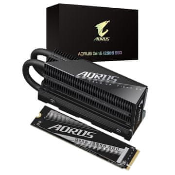 Gigabyte AORUS Gen5 12000/2TB/SSD/M.2 NVMe/Black/Heatsink/5R