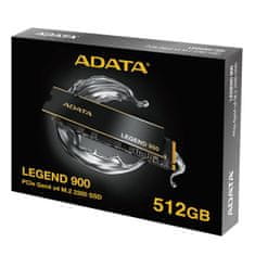 A-Data LEGEND 900/512GB/SSD/M.2 NVMe/črna/ hladilnik/5R