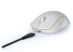Hama uRage gaming miška Reaper 250/ žična/ optična/ osvetljena/ 6200 dpi/ 6 gumbov/ USB/ bela