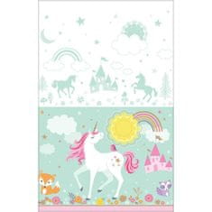 Amscan Plastični namizni prt Unicorn 137x243cm -