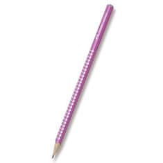 Faber-Castell Sparkle grafitni svinčnik - biserni odtenki temno rožnate barve