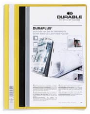 Durable Plastični spenjalnik Trajen - A4, z žepom, rumene barve, 1 kos