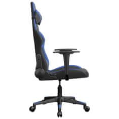 Vidaxl Gaming stol črno in modro umetno usnje