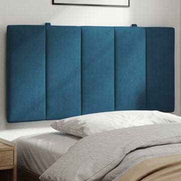 Vidaxl vidaXL Blazina za vzglavje, modra, 100 cm, žamet