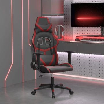 Vidaxl vidaXL igralni stol, črn in bordo, umetno usnje