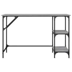 Vidaxl Pisalna miza siva sonoma 120x50x75 cm kovina in inženirski les