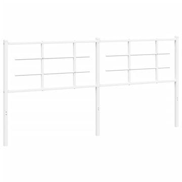 Vidaxl Kovinsko nadomestno vzglavje belo 180 cm