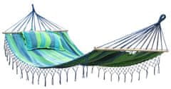 eoshop prostoren vrt mreža iz blaga za visečo mrežo MAXI za dva oseb z nosilnostjo až 200kg. Barva: rdeča s črtami