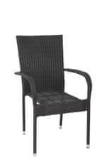 eoshop Jedilni stol HAITI Črna barva