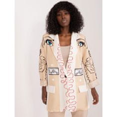 ITALY MODA Ženska jakna s potiskom OTIRA krem barve DHJ-MA-18525-17.45_406409 Univerzalni