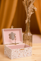 Little Dutch Glasbena škatlica za nakit Cvetovi in metulji