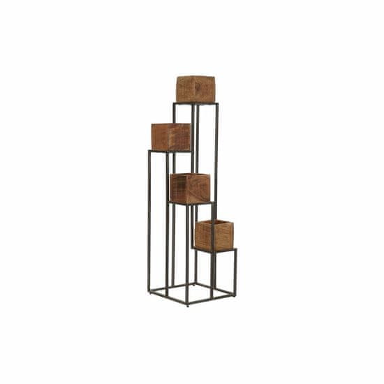 DKD Home Decor Lonček DKD Home Decor Brown Black Multicolor Wood Metal Modern 40 x 40 x 120 cm 40 x 40 x 138 cm