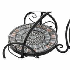 DKD Home Decor Sadilnik DKD Home Decor Kolo Keramični mozaik Črna Večbarvno železarstvo 70 x 28 x 57 cm (70 x 28 x 57 cm)