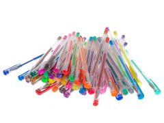 WOWO Gel Pen Glitter Colorful - Set 50 barvitih gel pisal z bleščicami