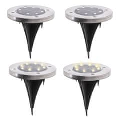 WOWO Vrtne solarne svetilke - talne vrtne svetilke 8LED - hladno bele (4 kosi)