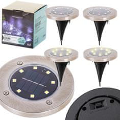 WOWO Solarne vrtne svetilke 8LED - Solarne vrtne svetilke 8LED toplo bele - 4 kos.
