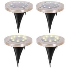 WOWO Solarne vrtne svetilke 8LED - Solarne vrtne svetilke 8LED toplo bele - 4 kos.