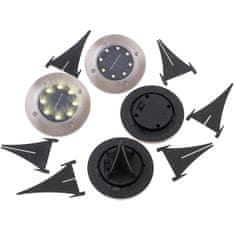 WOWO Solarne vrtne svetilke 8LED - Solarne vrtne svetilke 8LED toplo bele - 4 kos.