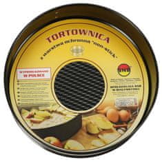 WOWO Črn pekač za torte s snemljivim obodom - Črn pekač za torte s snemljivim obodom, 24 cm