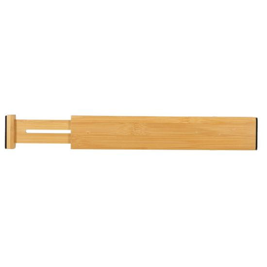 WOWO Organizator predalov iz bambusa - Nastavljiv organizator predalov iz bambusa 43x6x1,5 cm - 1 kos
