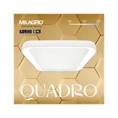Milagro Plafonjera QUADRO WHITE 38W, Milagro