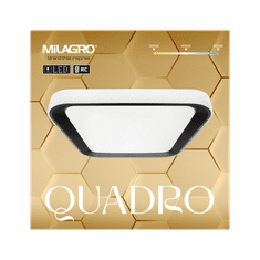 Milagro Plafonjera QUADRO BLACK 66W, Milagro