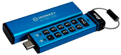 Kingston Ironkey Keypad 200C USB disk, 8GB, USB-C 3.2, FIPS 140-3 Level 3, AES-256 bit, PIN (IKKP200C/8GB)