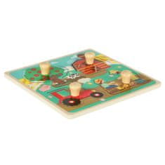WOWO Farm Puzzle Wooden Sorter - Leseni sorter - Farm Puzzle