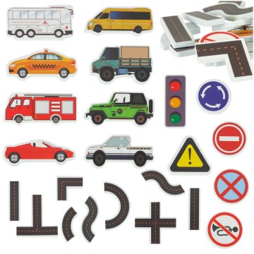 shumee Vodne igrače za otroke, nalepke za kopanje, avtomobilčki iz pene