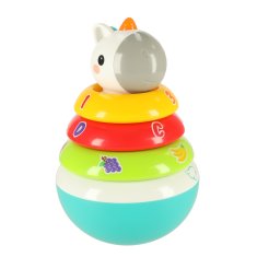 WOWO Izobraževalna piramida Rainbow Unicorn - HOLA Rainbow Unicorn - Izobraževalna piramida Wańka Wstanka