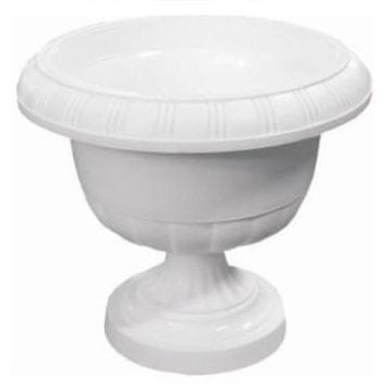 Kovovýroba Jeníkov Skodelica za cvetlični lonček AMFORA ¤27cm bela CZ