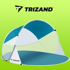 Samodejno zložljiv šotor za plažo 190 x 120 x 90 cm Trizand 20974 Modra in bela