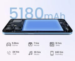 Blackview A52 PRO pametni telefon, 4G LTE, 6/128GB + ovitek, črna