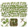 Vixson Zložljiva Vrtna Ograja, pregradna ograja z listi 30x80 cm | GREENFENCE