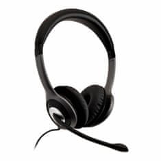 NEW Slušalke z mikrofonom V7 HU521 Črna Srebrna